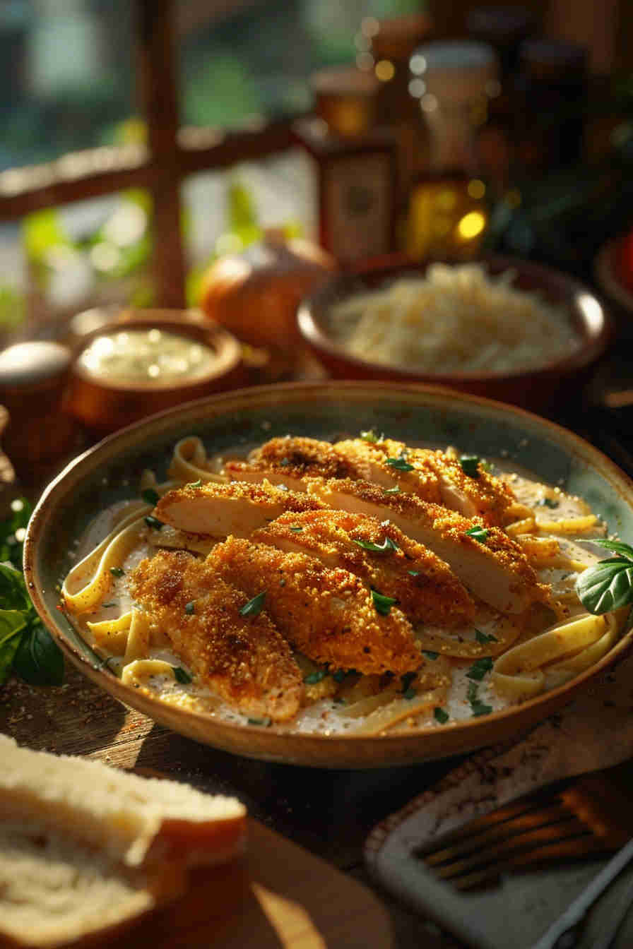 Creamy Garlic Chicken Pasta