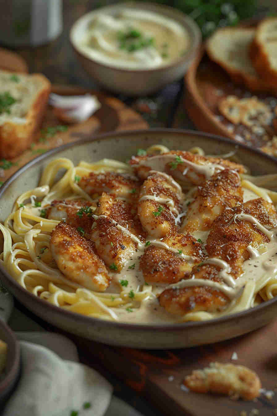 Creamy Garlic Chicken Pasta