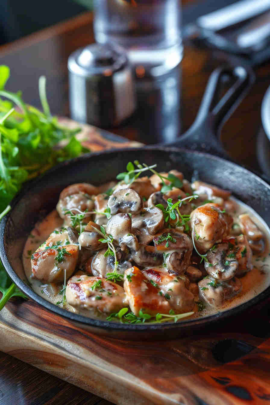 Creamy Mushroom Chicken Skillet