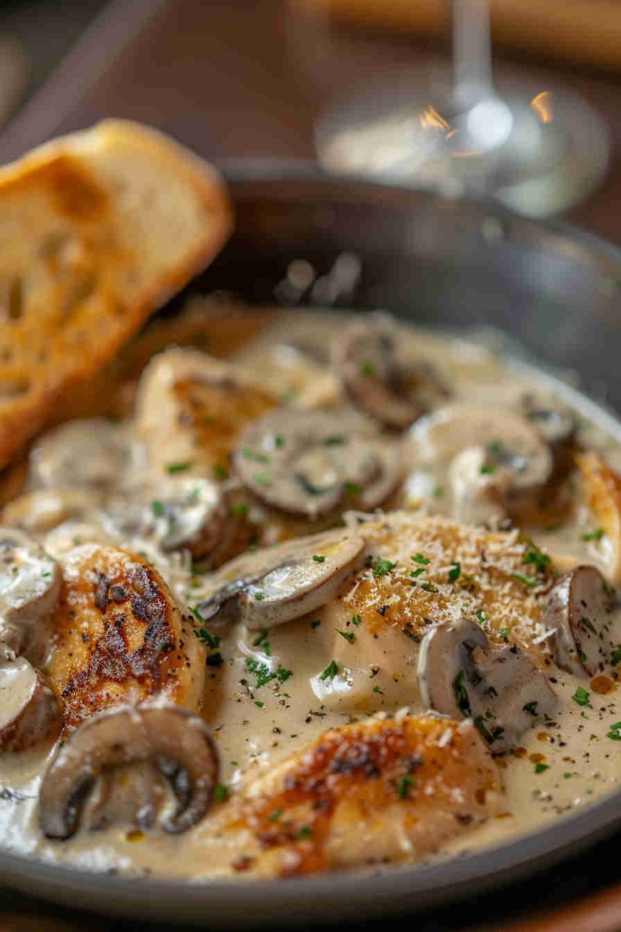 Creamy Mushroom Chicken Skillet