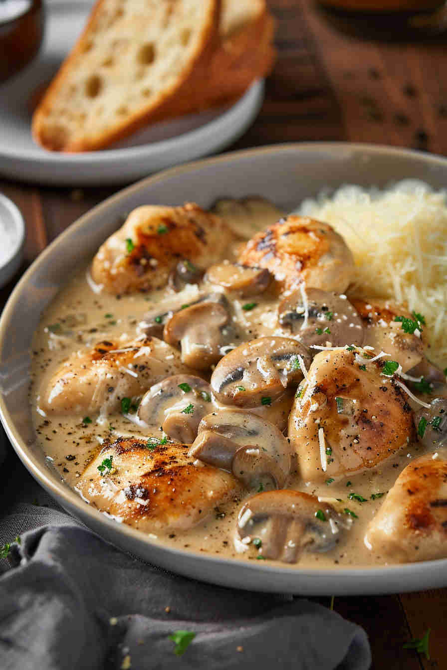 Creamy Mushroom Chicken Skillet