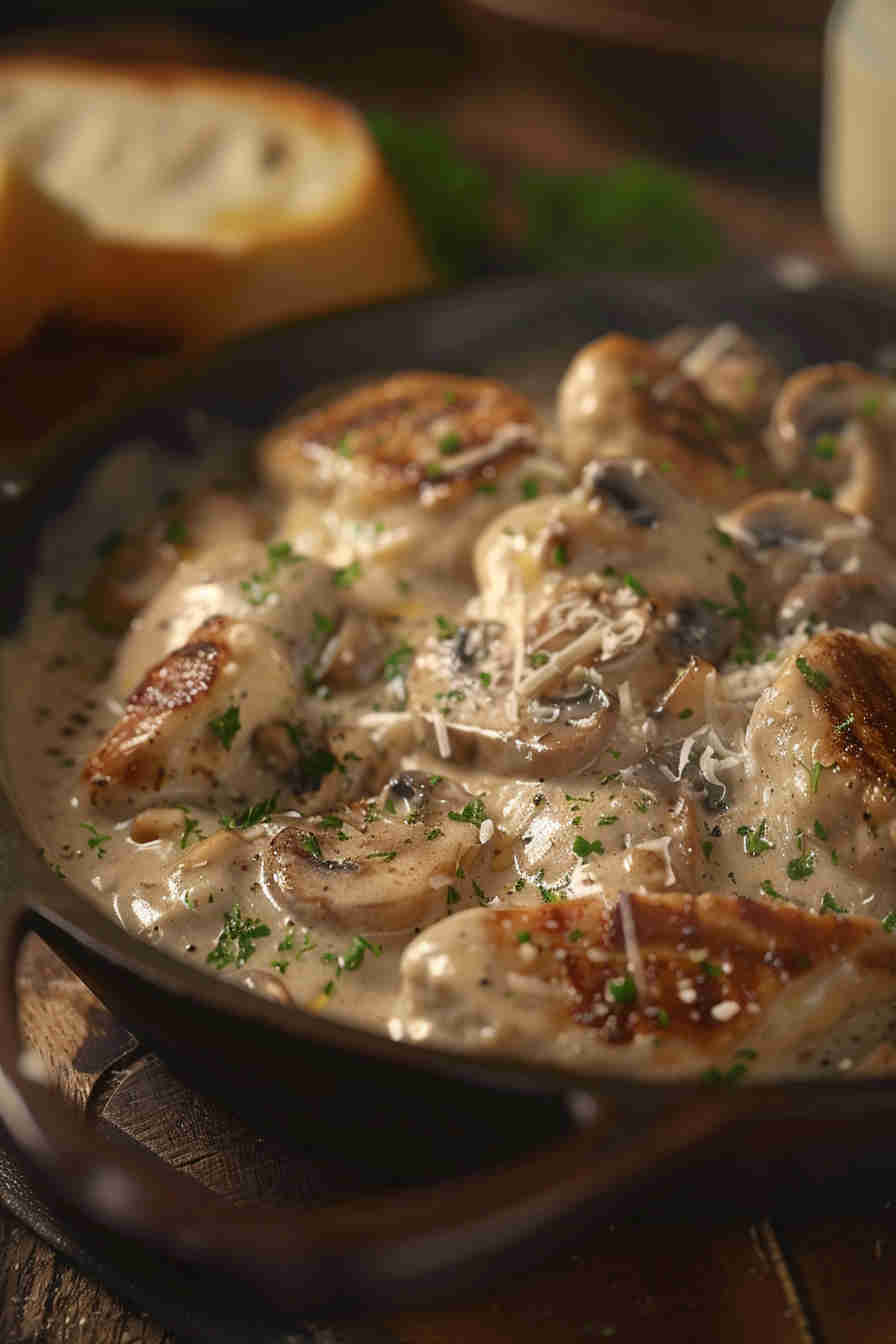 Creamy Mushroom Chicken Skillet
