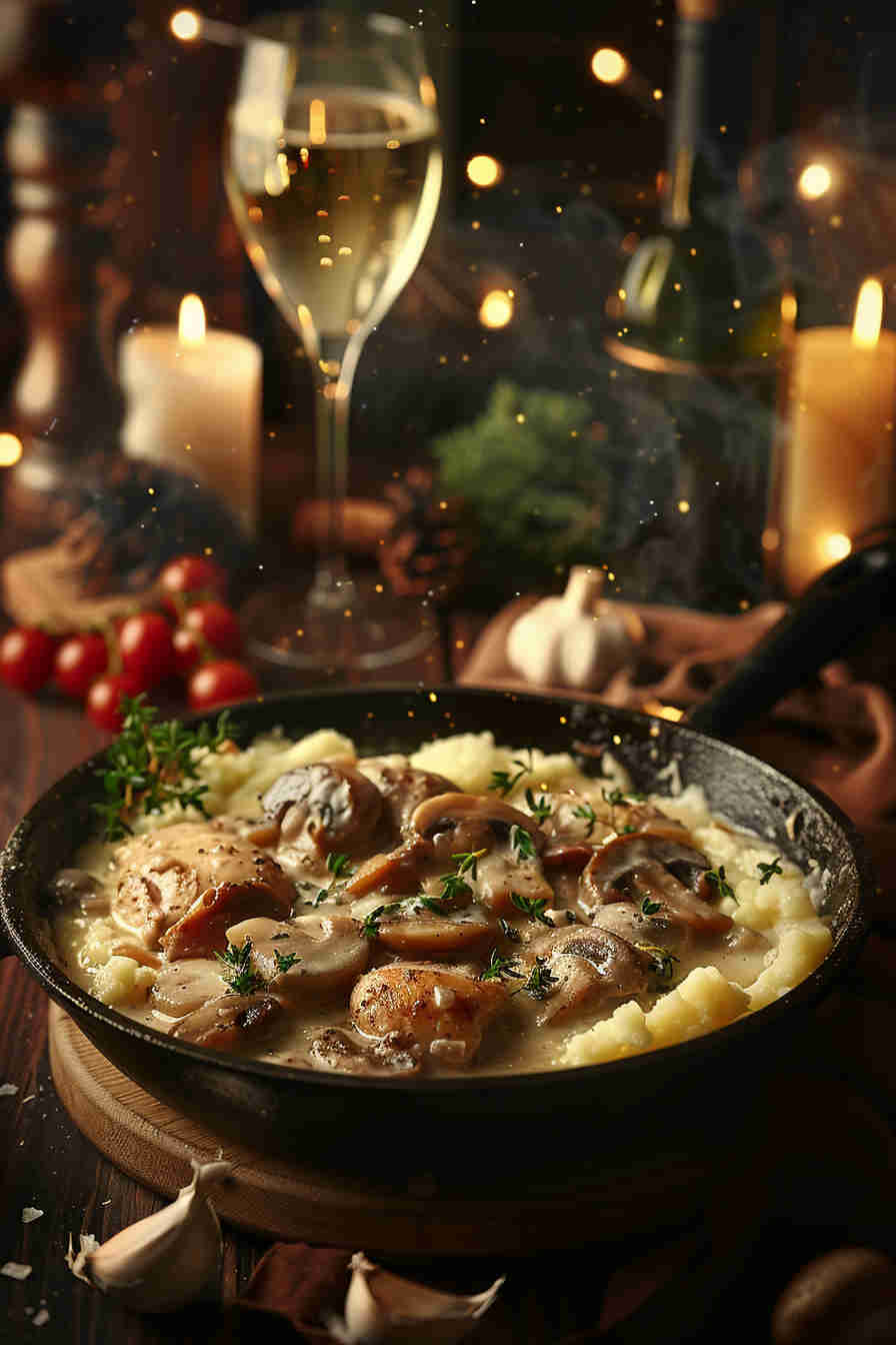Creamy Mushroom Chicken Skillet