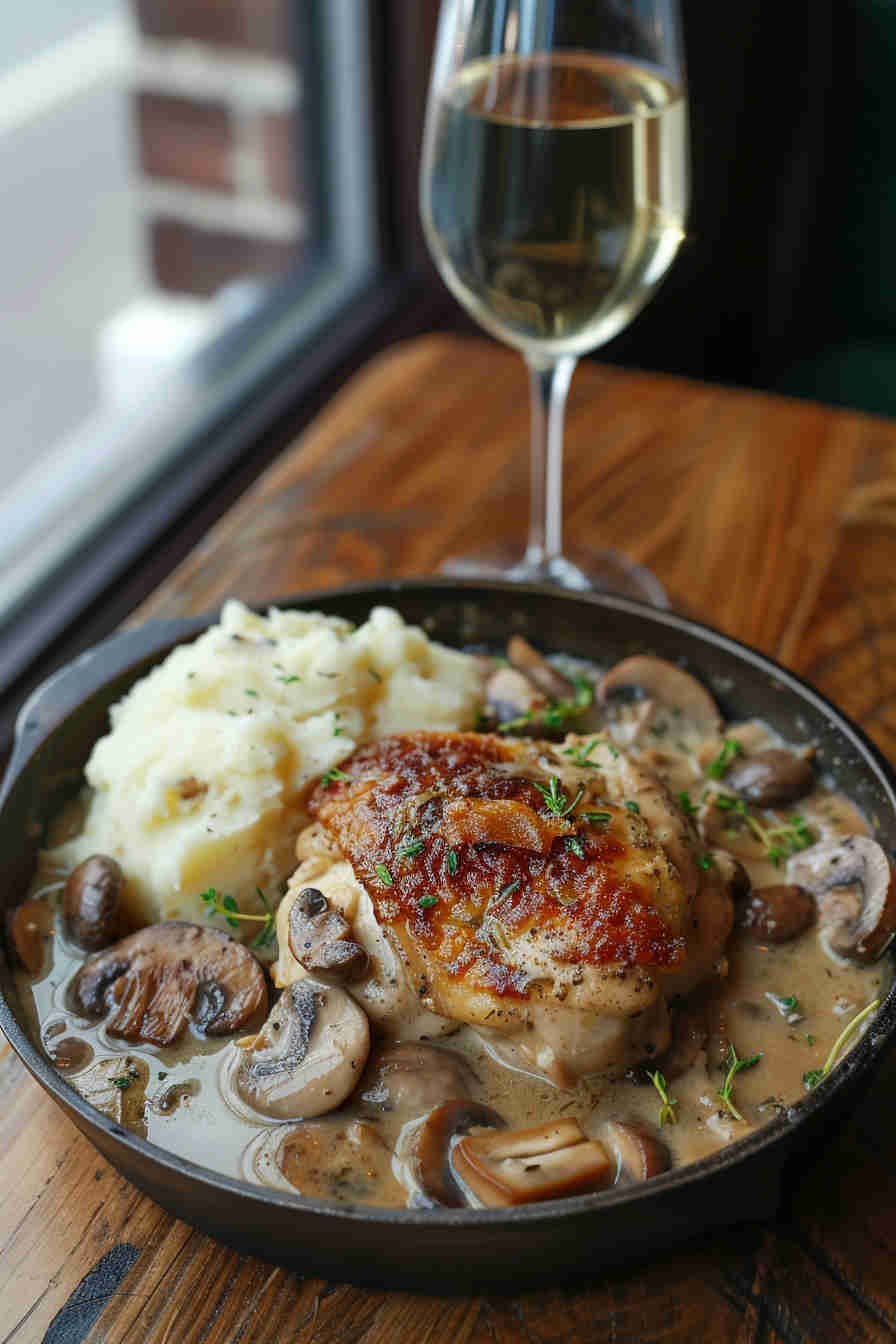 Creamy Mushroom Chicken Skillet