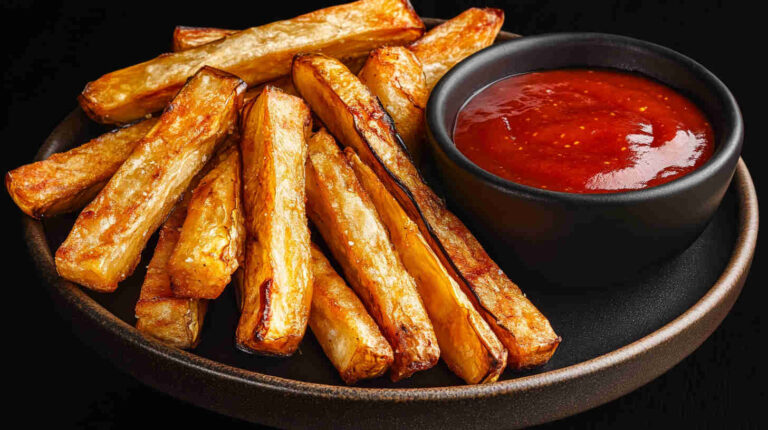 Crispy Baked Aubergine Fries