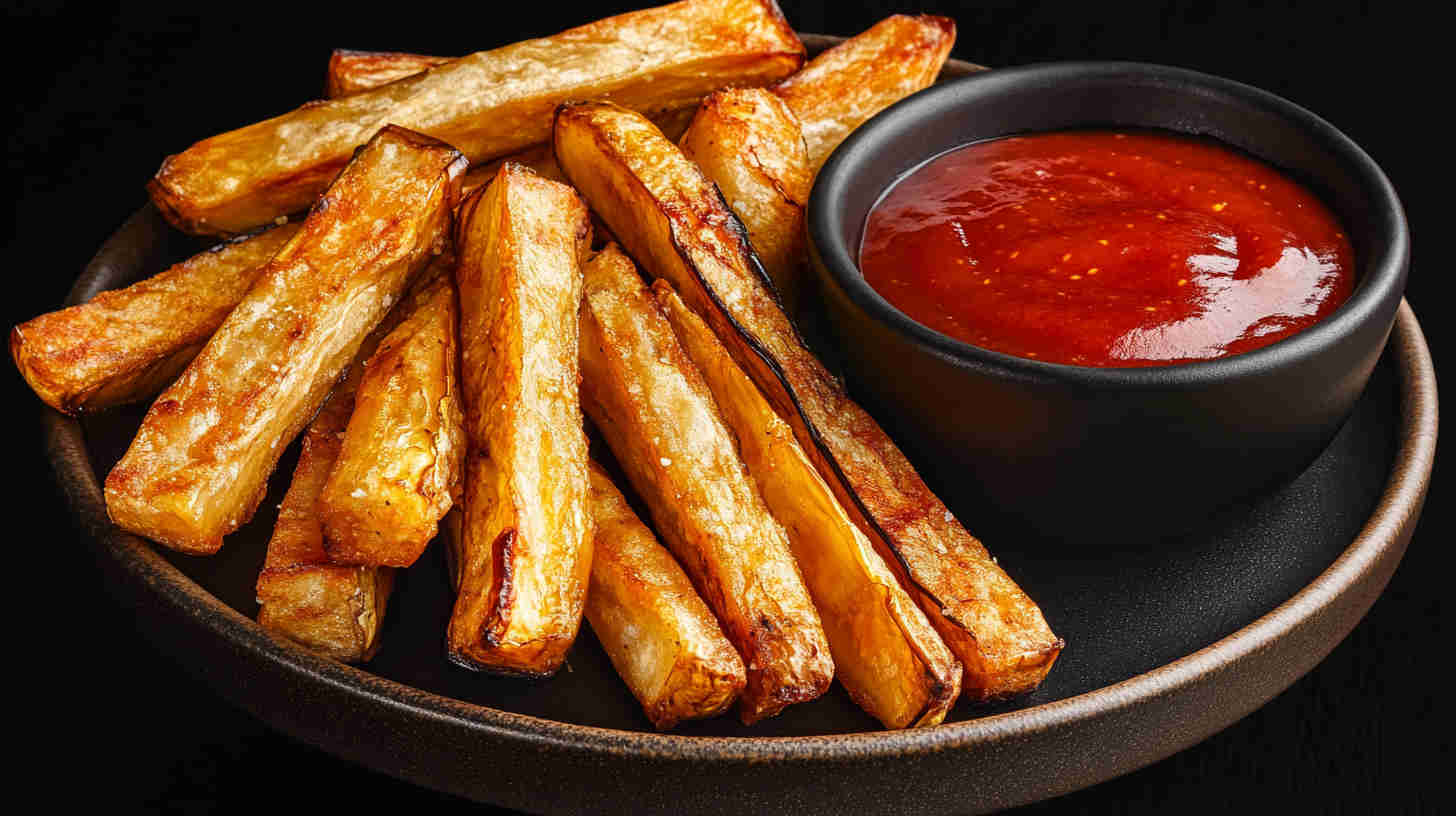 Crispy Baked Aubergine Fries