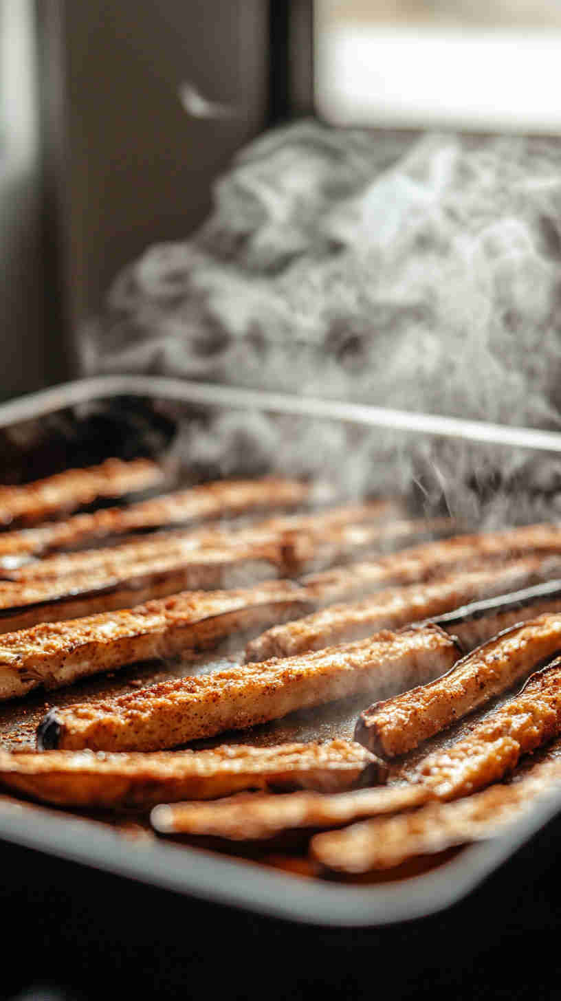 Crispy Baked Aubergine Fries