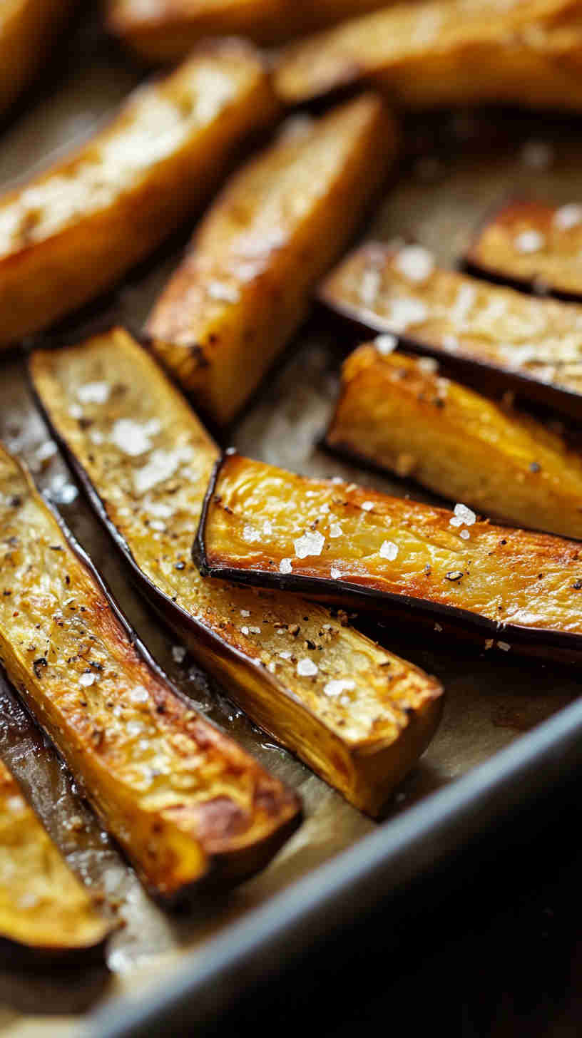 Crispy Baked Aubergine Fries