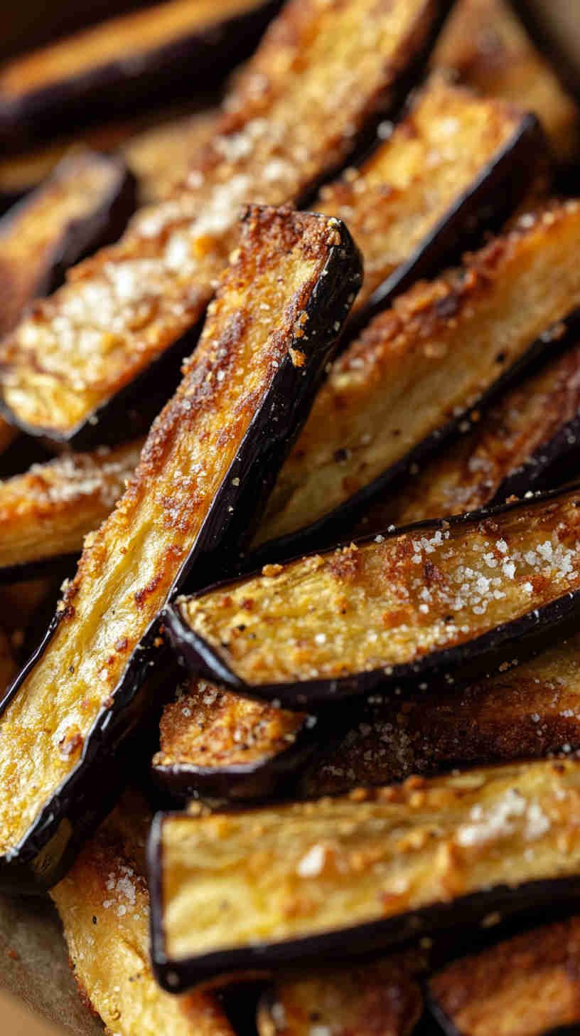 Crispy Baked Aubergine Fries