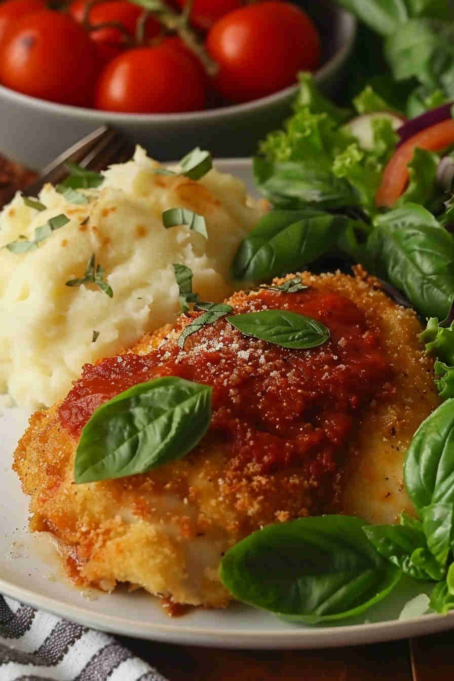 Crispy Baked Chicken Parmesan