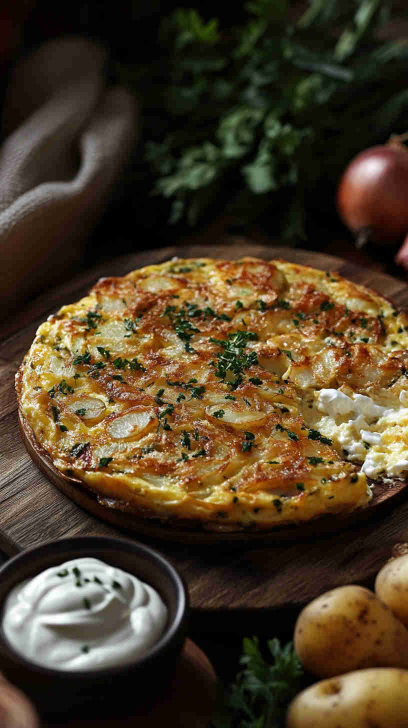 Crispy Potato and Onion Frittata