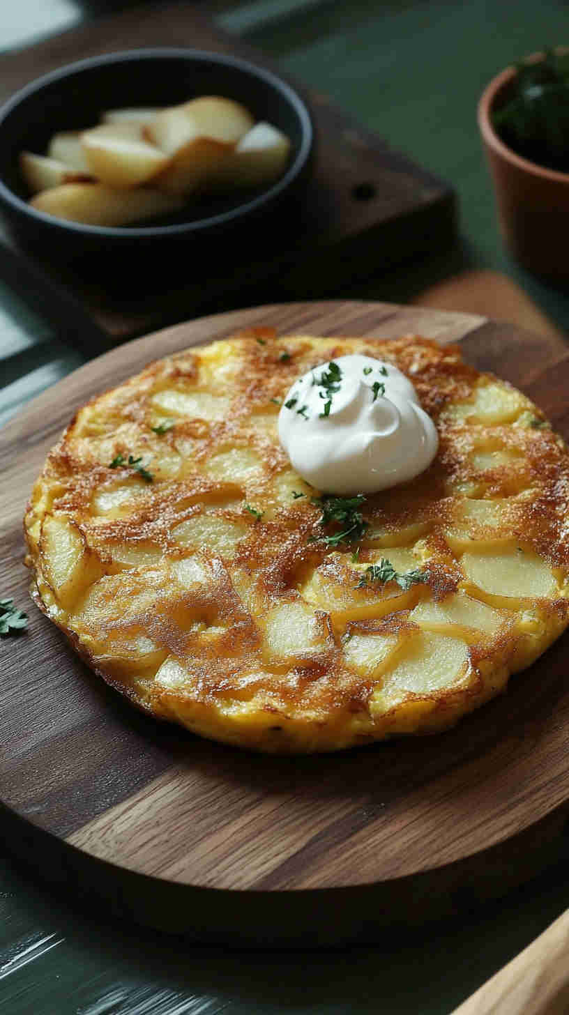 Crispy Potato and Onion Frittata
