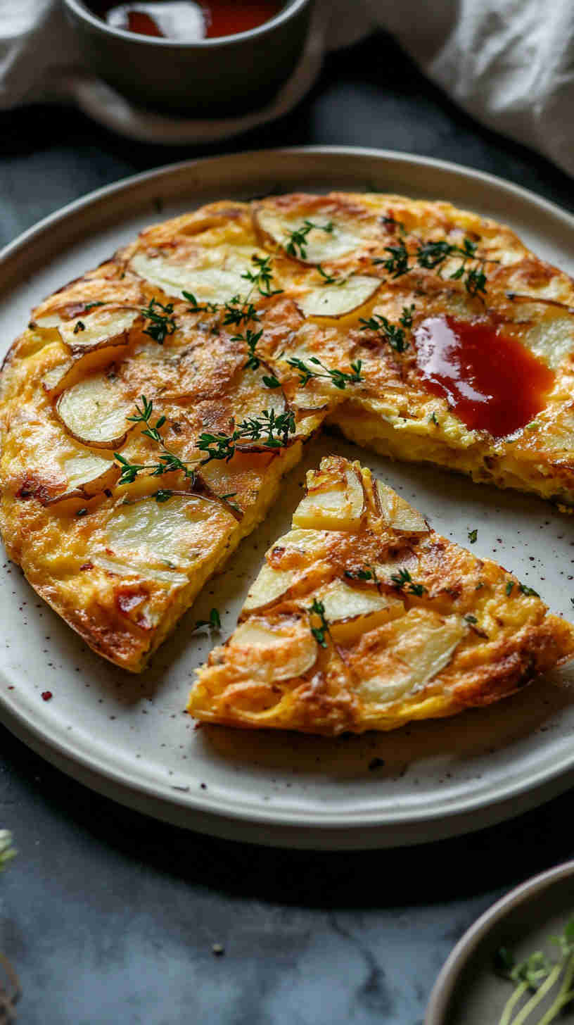 Crispy Potato and Onion Frittata