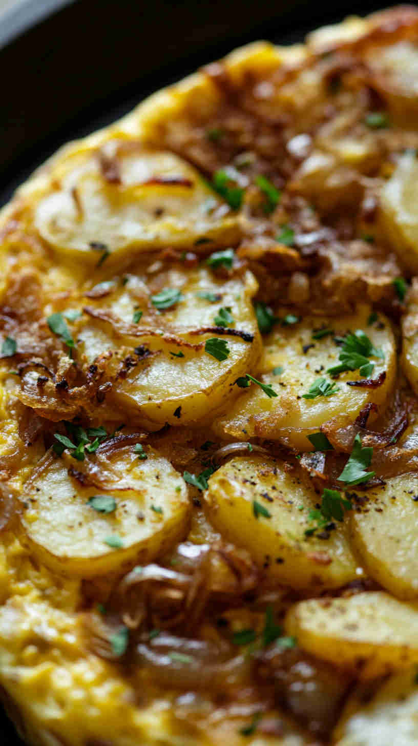 Crispy Potato and Onion Frittata