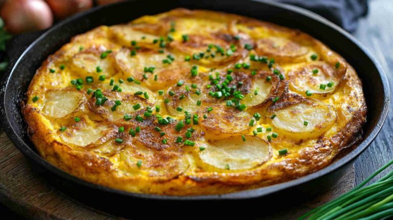 Crispy Potato and Onion Frittata