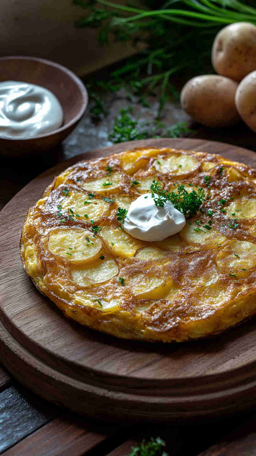 Crispy Potato and Onion Frittata