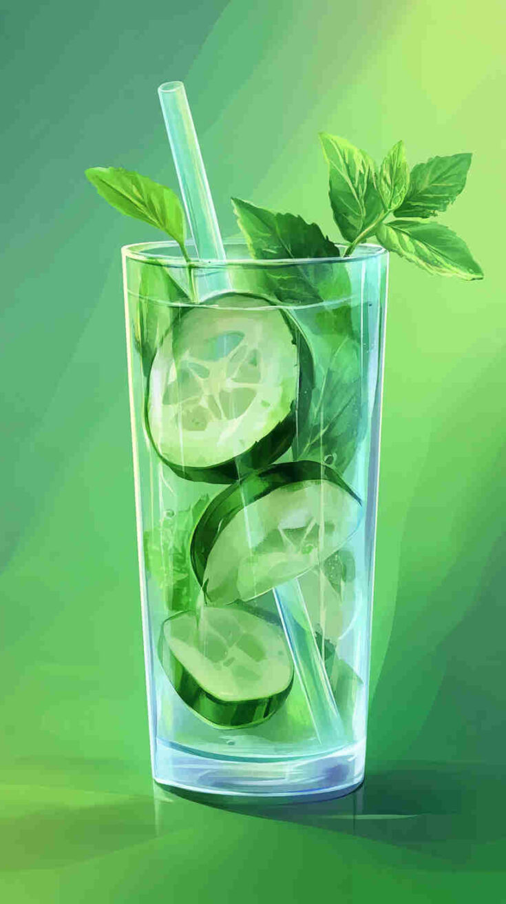 Cucumber-Mint Infused Water