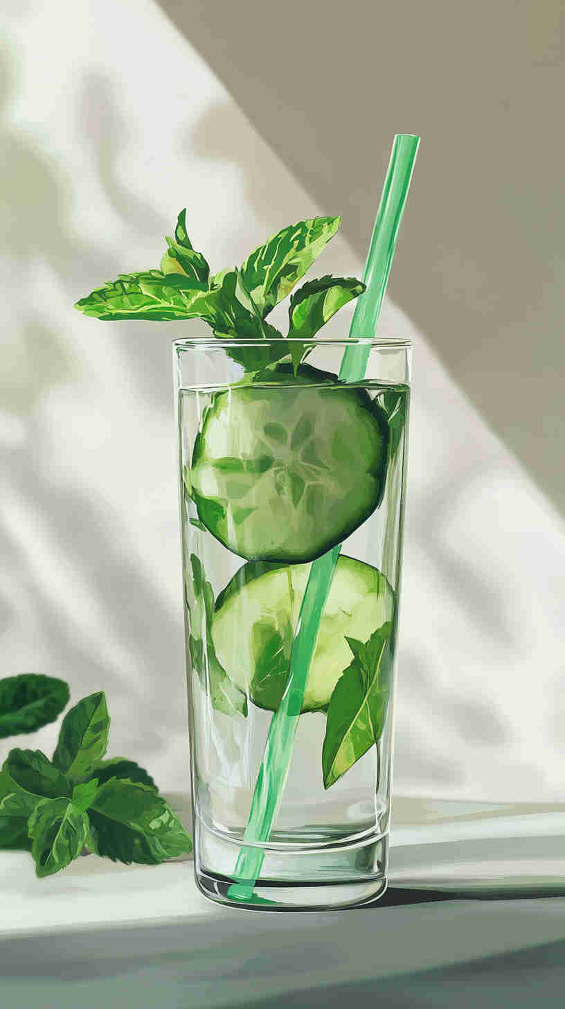 Cucumber-Mint Infused Water