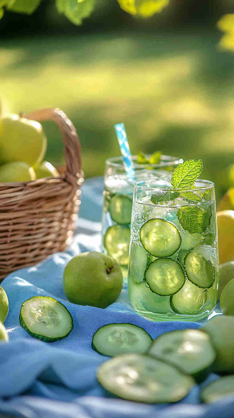 Cucumber-Mint Infused Water