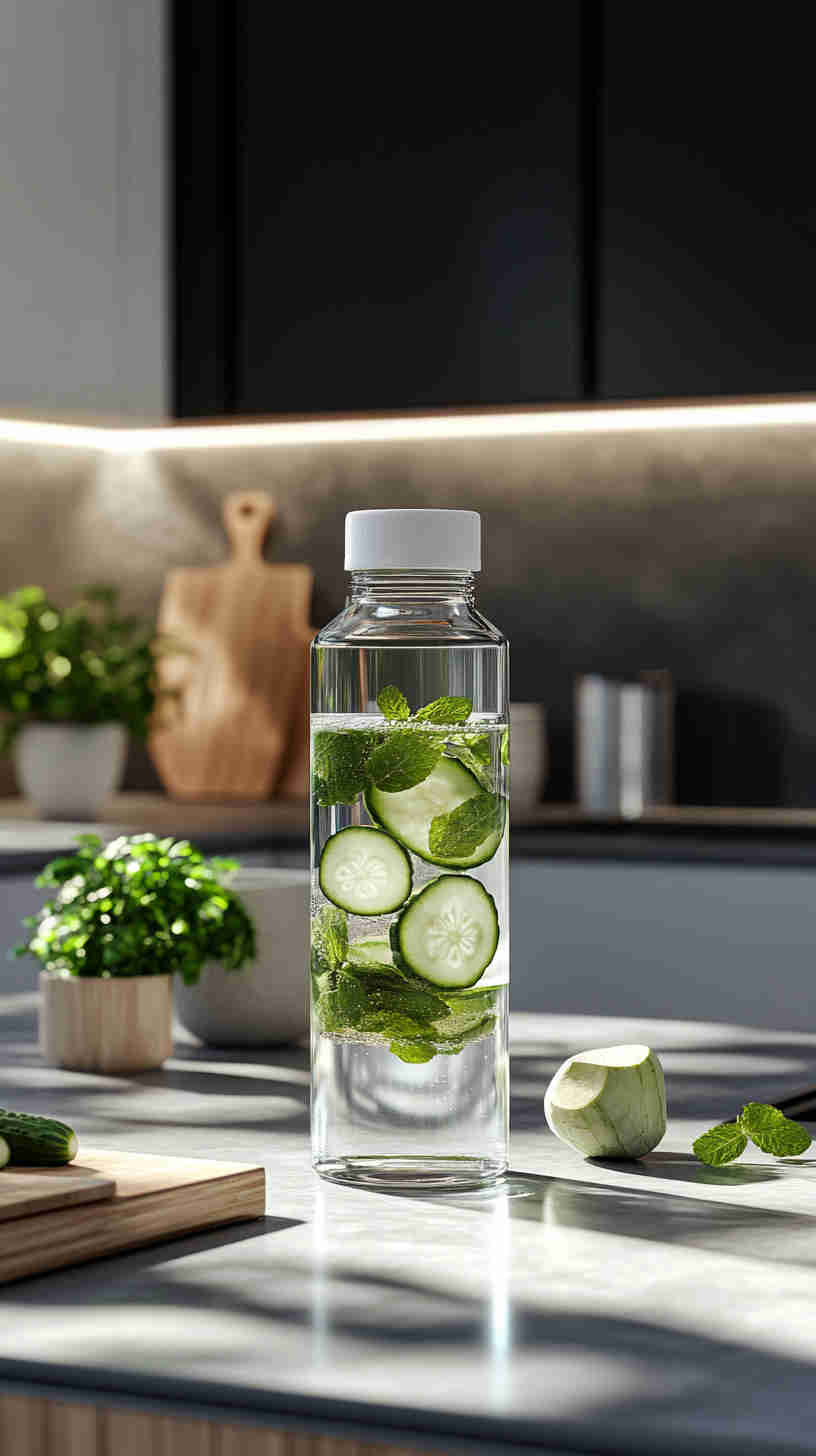 Cucumber-Mint Infused Water