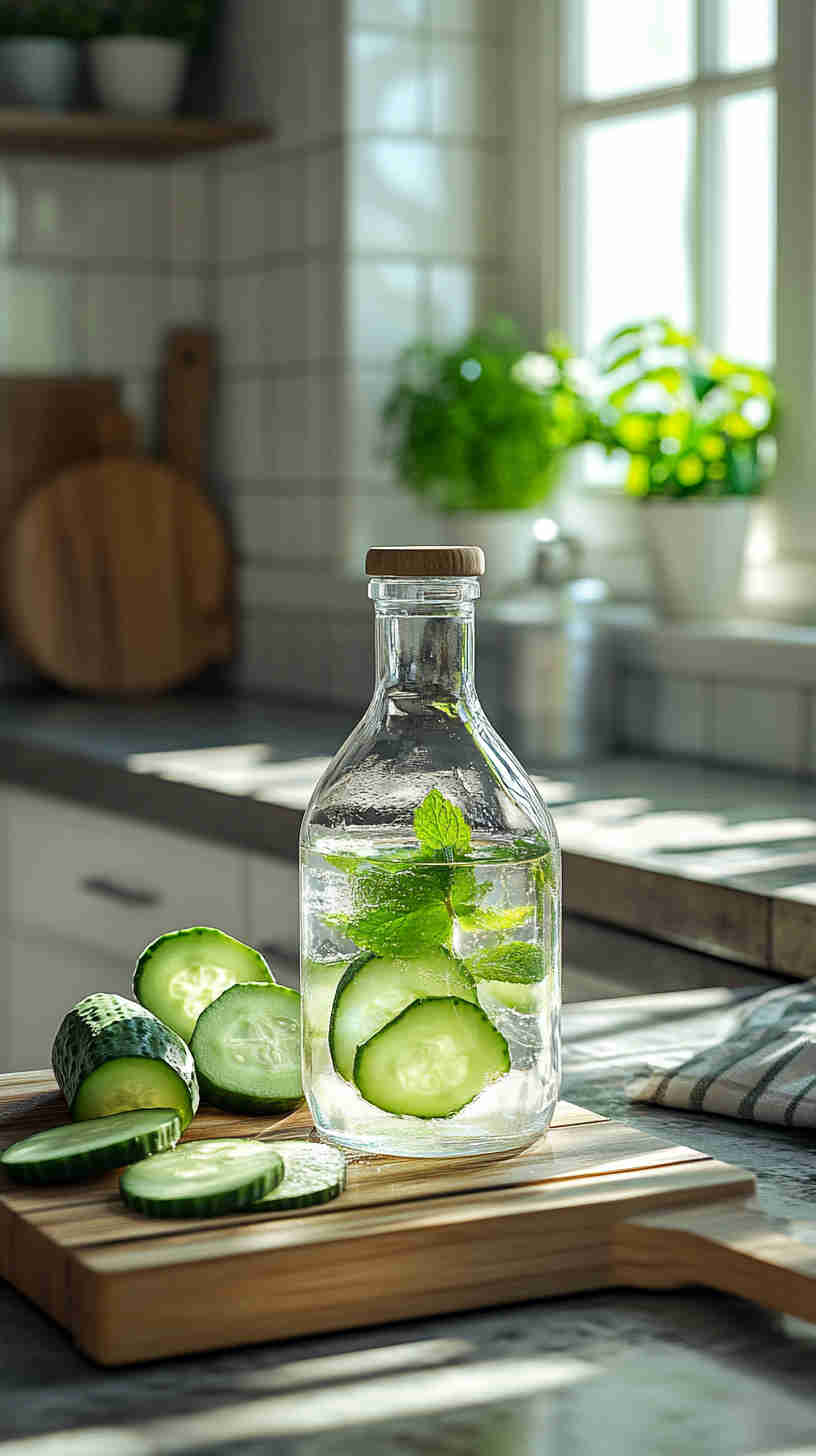 Cucumber-Mint Infused Water