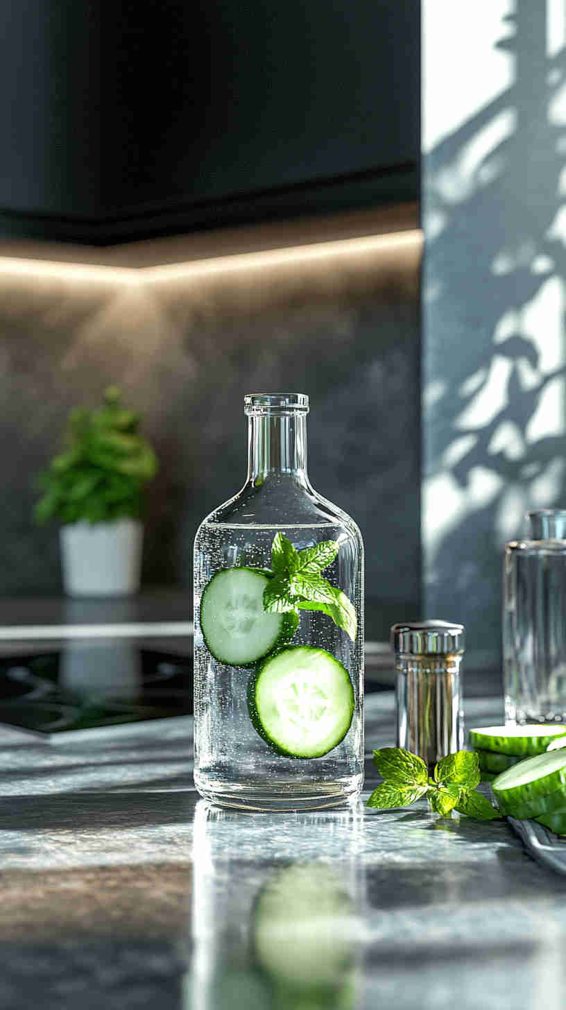 Cucumber-Mint Infused Water