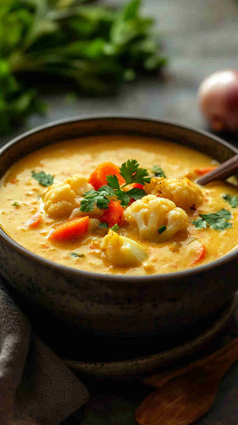 Curried Cauliflower Soup