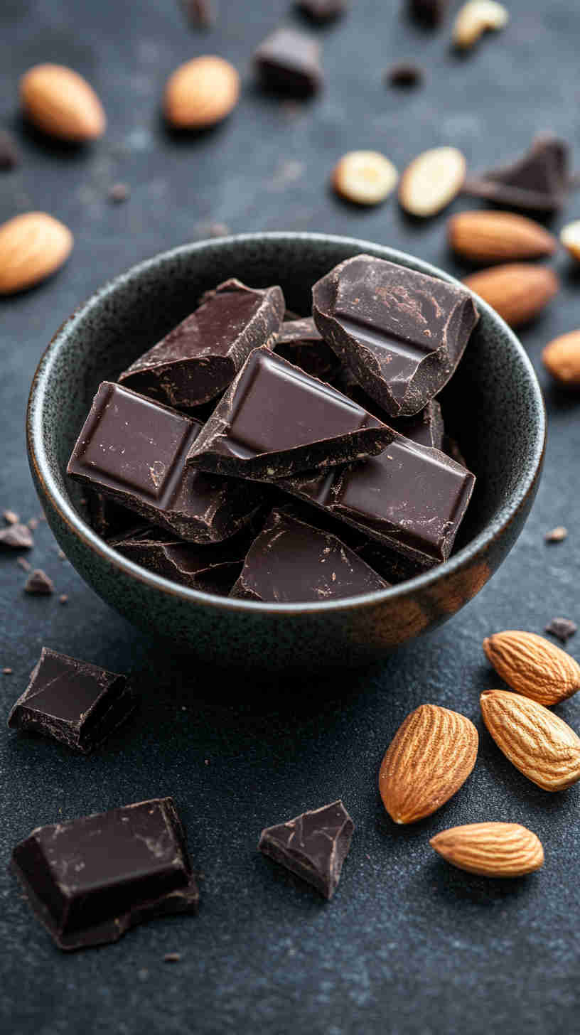 Dark Chocolate Almond Protein Bites