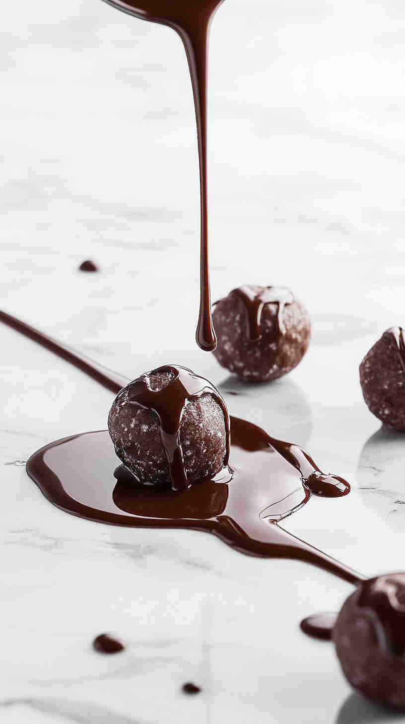 Dark Chocolate Almond Protein Bites