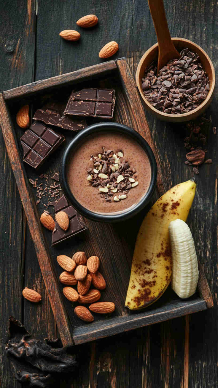 Dark Chocolate Banana Protein Shake
