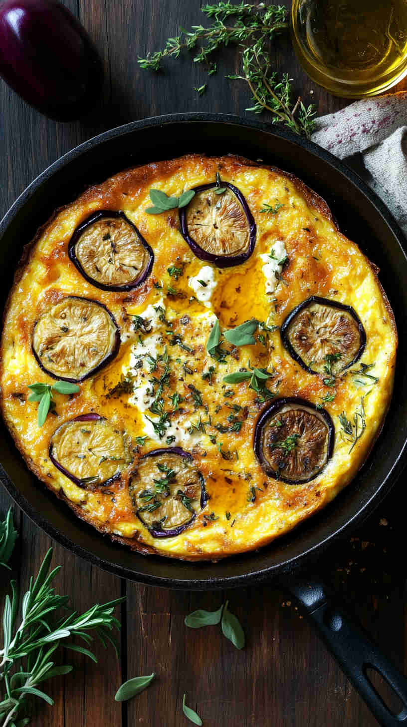 Eggplant and Ricotta Frittata