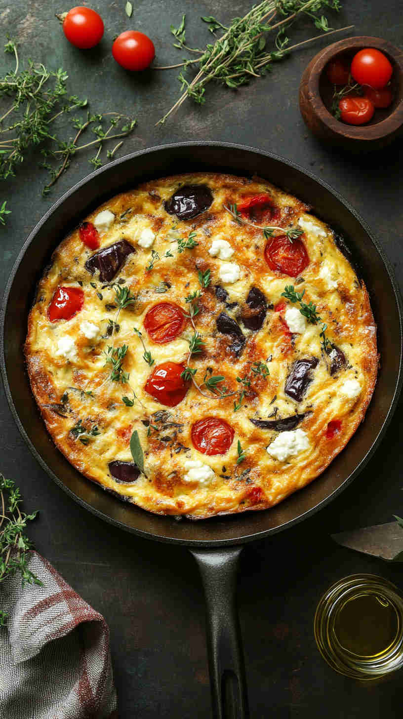 Eggplant and Ricotta Frittata