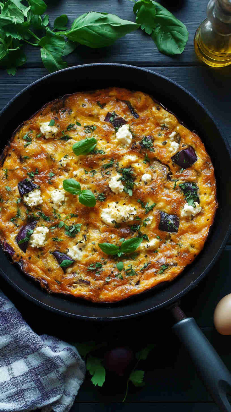 Eggplant and Ricotta Frittata