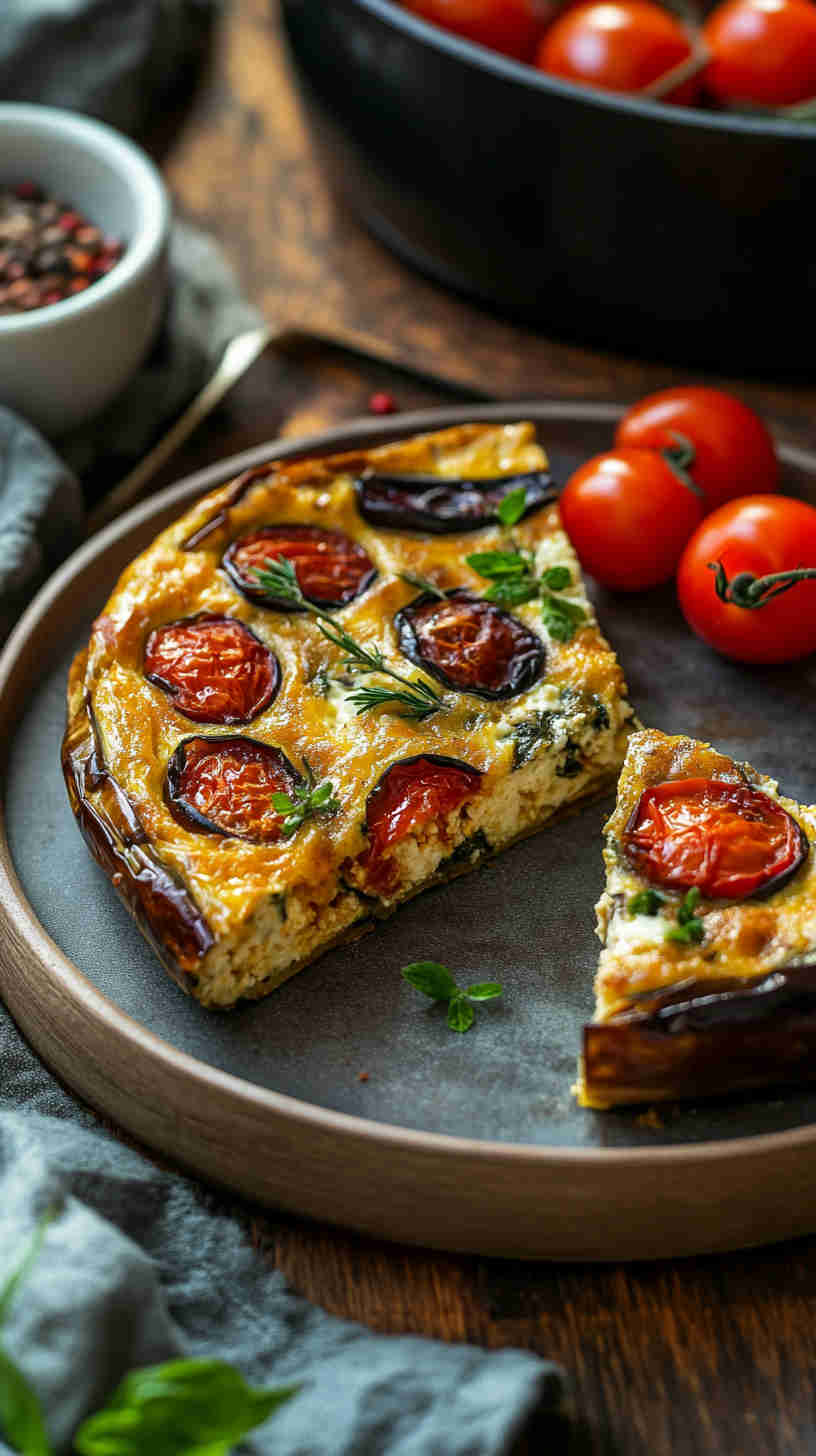 Eggplant and Ricotta Frittata