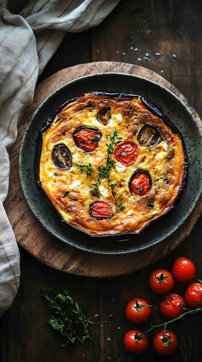 Eggplant and Ricotta Frittata