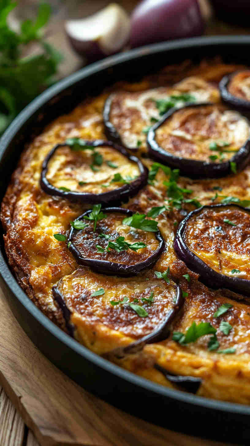 Eggplant and Ricotta Frittata