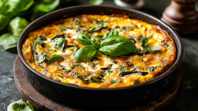 Eggplant and Ricotta Frittata