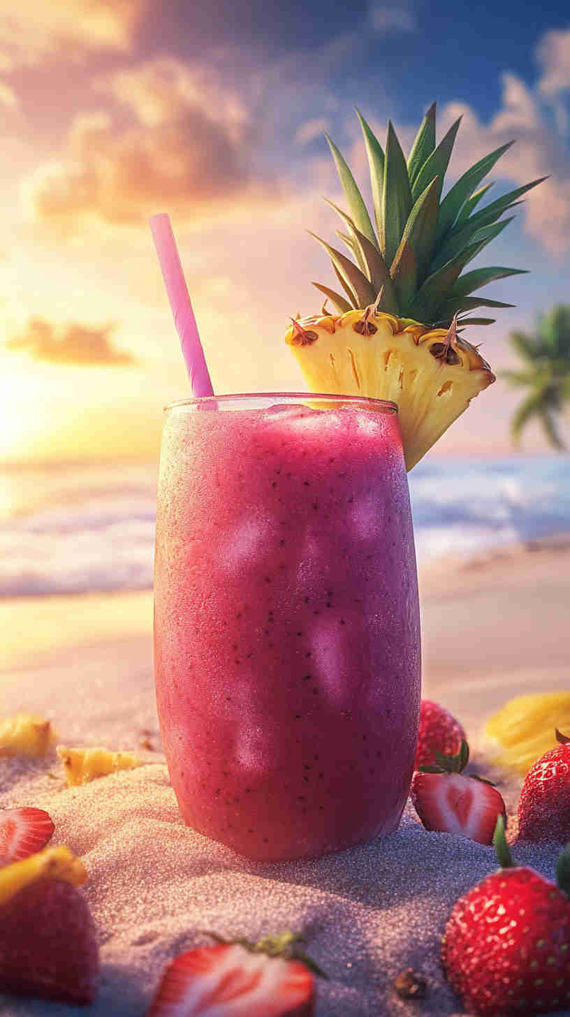 Frozen Strawberry Acai Refresher