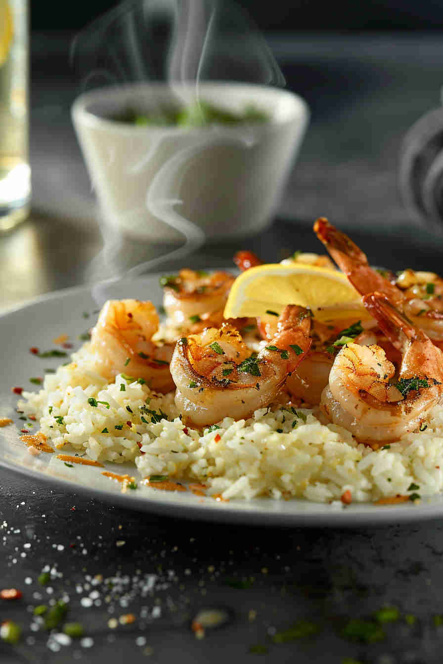 Garlic Butter Shrimp and Rice