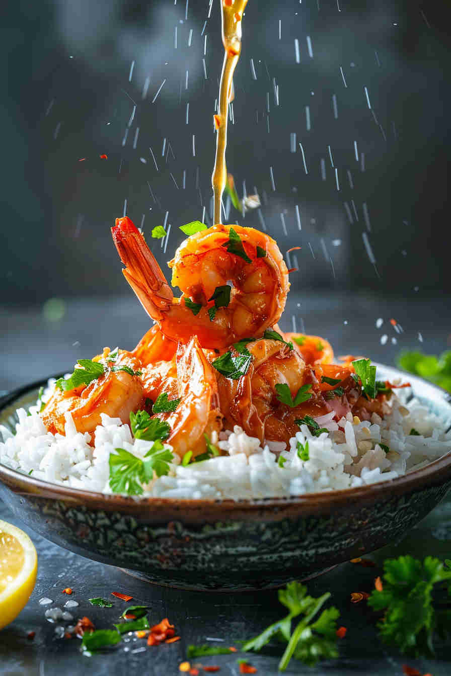 Garlic Butter Shrimp and Rice