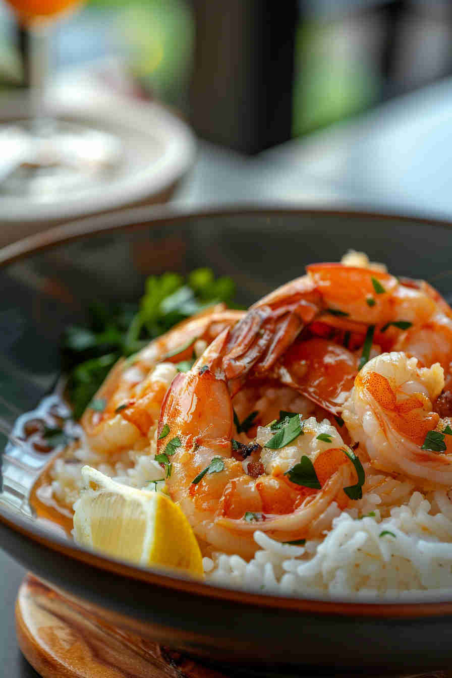 Garlic Butter Shrimp and Rice