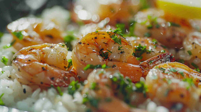 Garlic Butter Shrimp and Rice