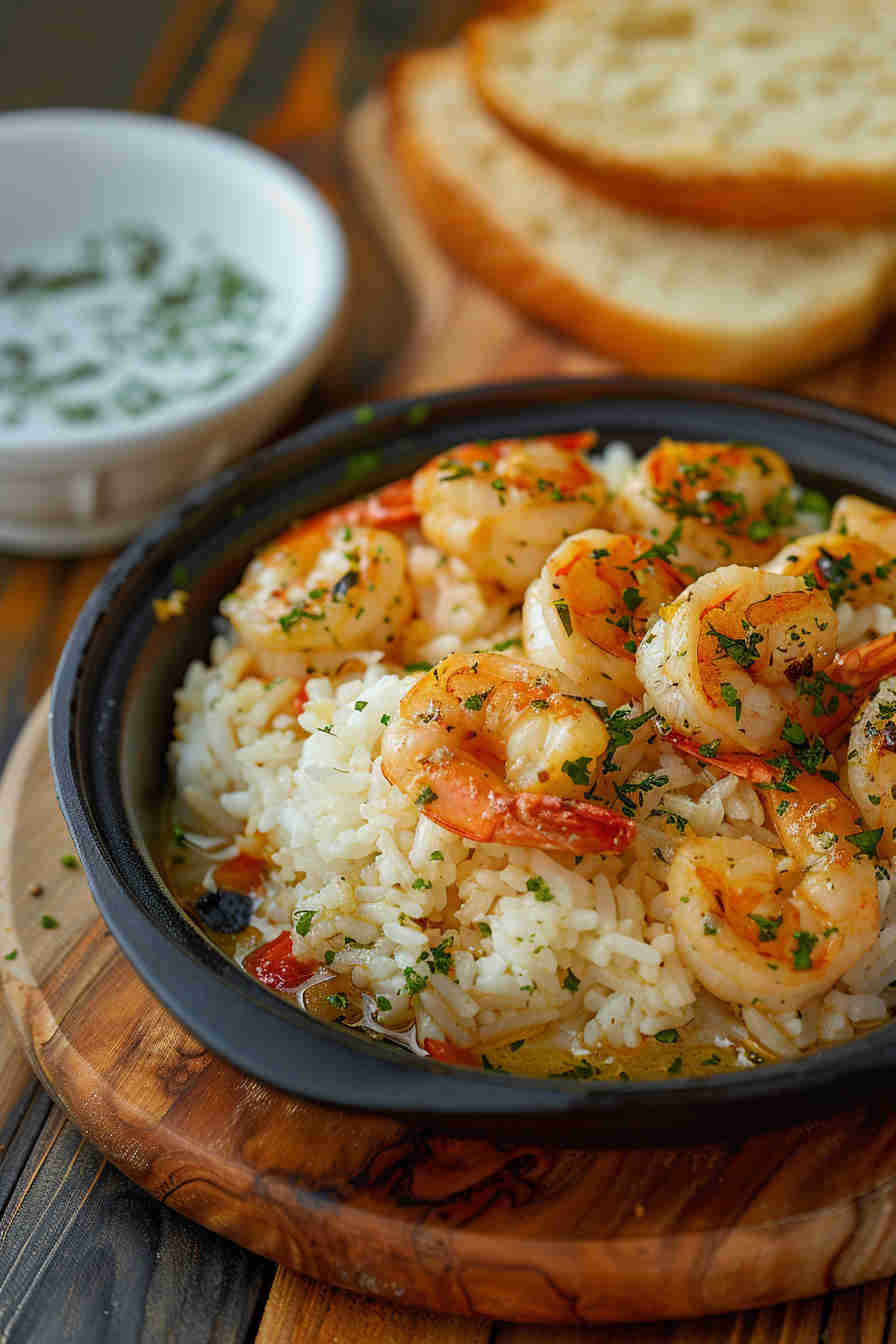 Garlic Butter Shrimp and Rice