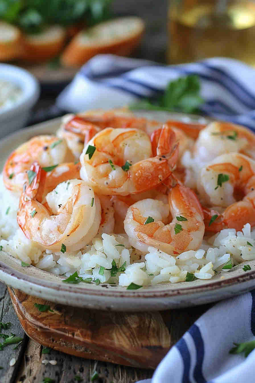 Garlic Butter Shrimp and Rice