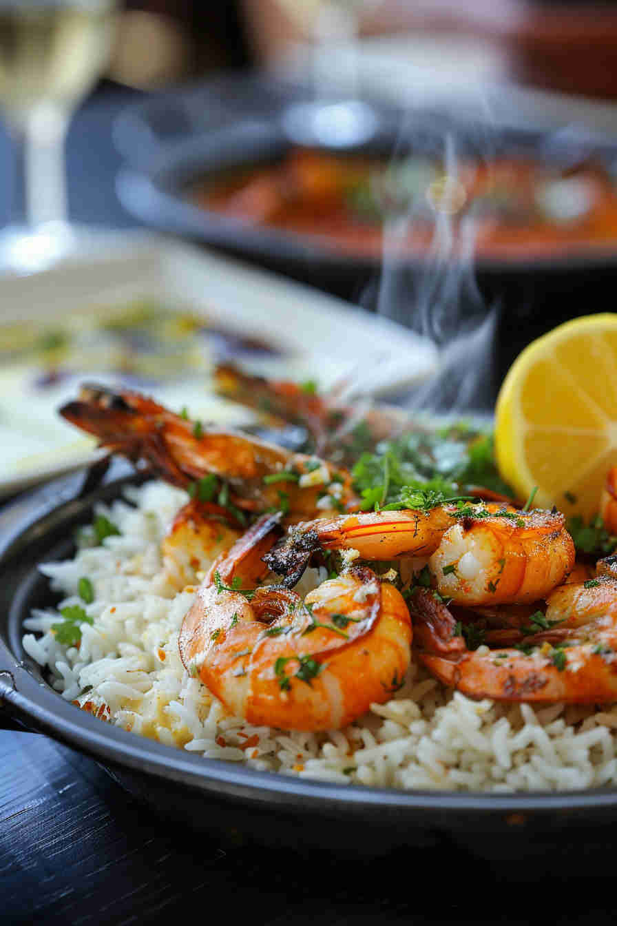 Garlic Butter Shrimp and Rice