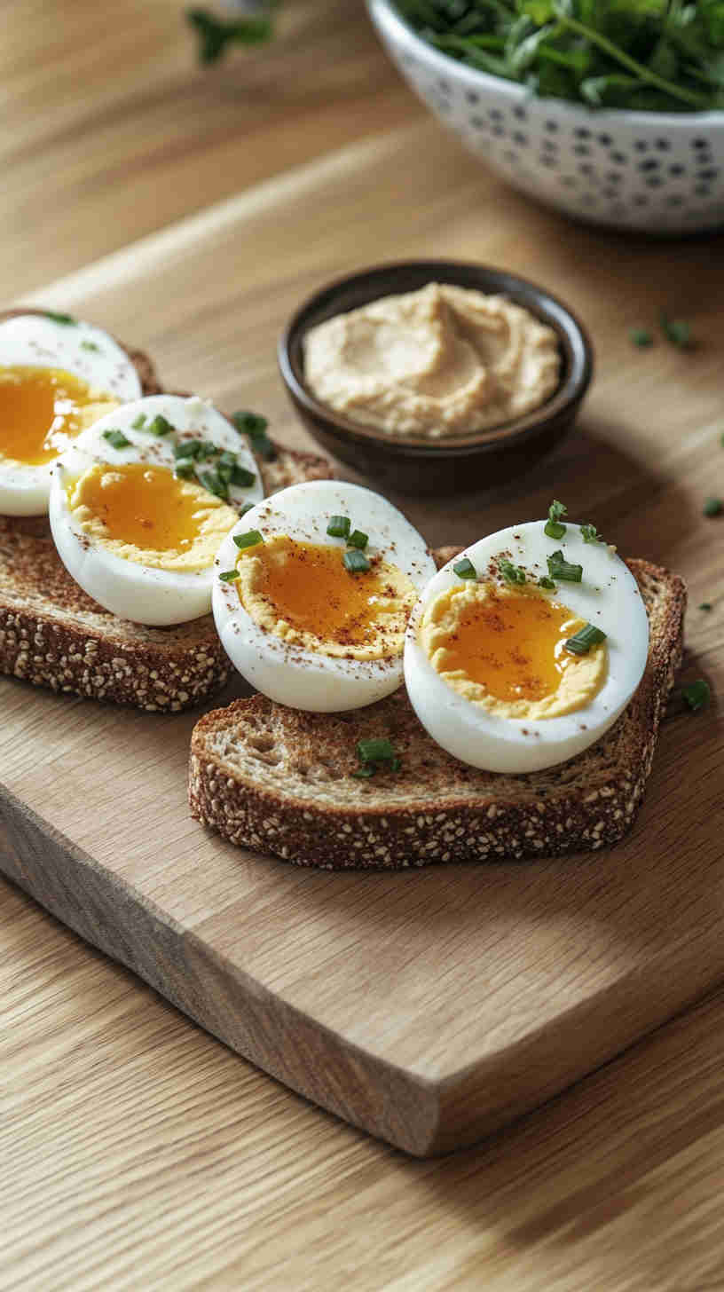 Hard-Boiled Eggs & Whole Wheat Toast