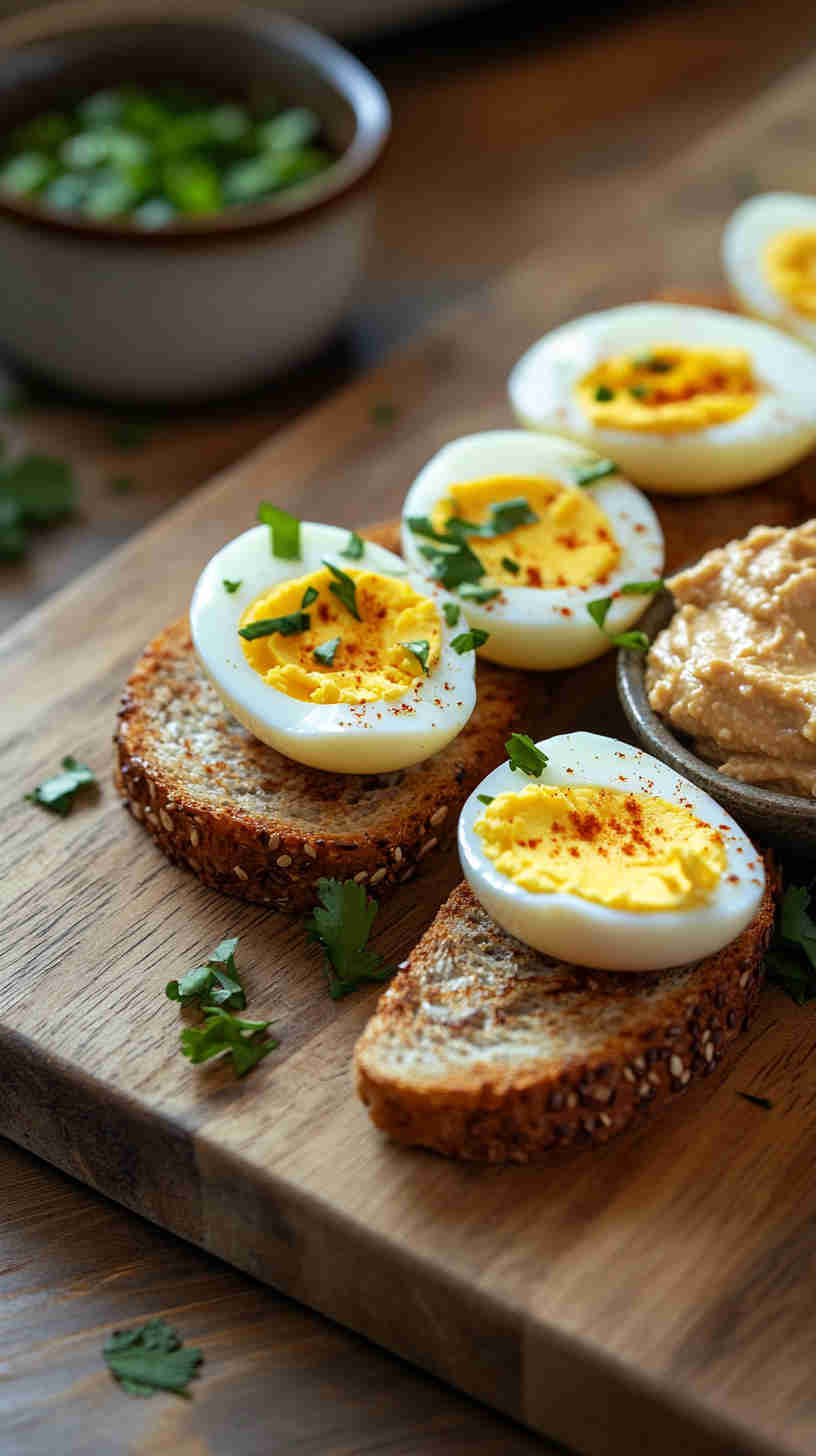 Hard-Boiled Eggs & Whole Wheat Toast
