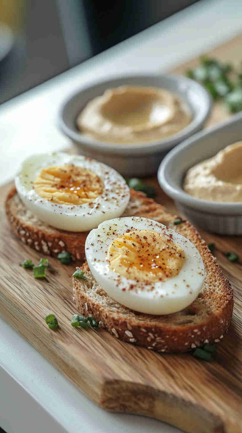 Hard-Boiled Eggs & Whole Wheat Toast