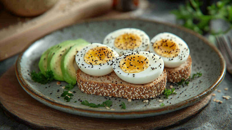 Hard-Boiled Eggs & Whole Wheat Toast
