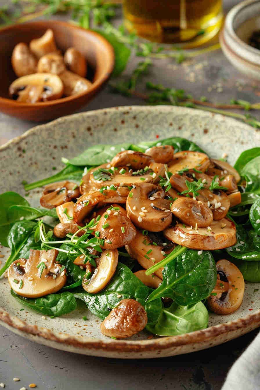Healthy Mushroom and Spinach Stir-Fry